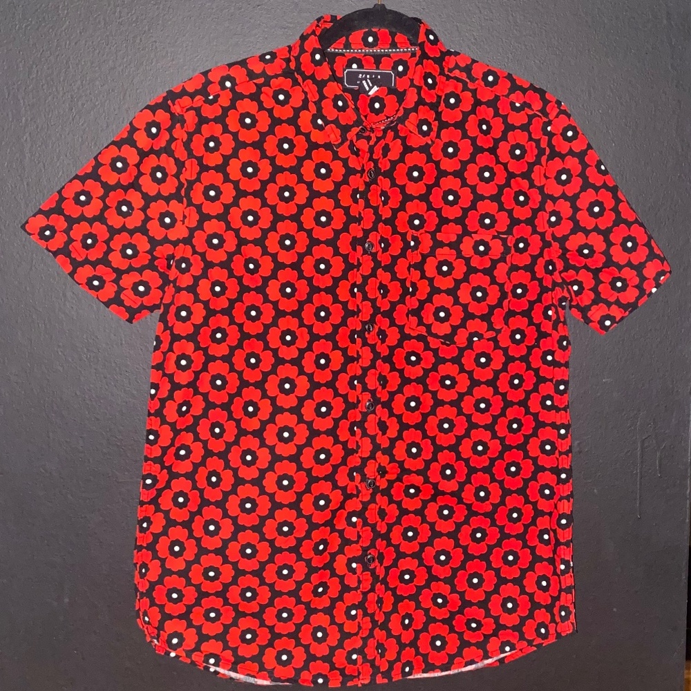 Flower Button Down
